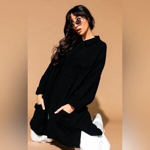 Stylish oversized button down